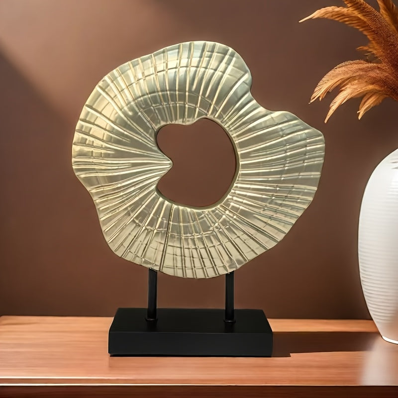 Escultura decorativa en resina - Concha abstracta, arte moderno para interior - Disponible en 5 colores, diámetro 26cm
