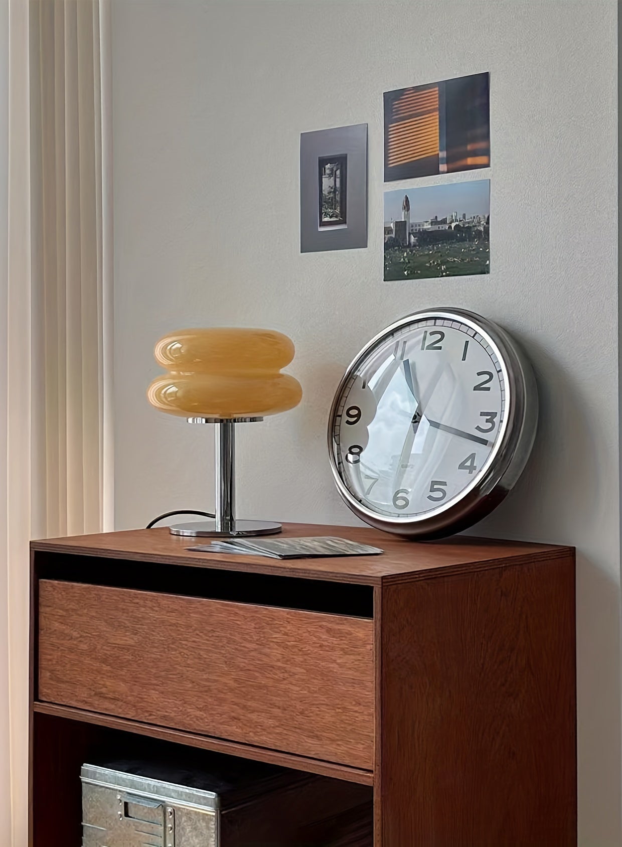 Lámpara de mesa de vidrio regulable - Disponible en 5 colores – Luz ambiental LED con conexión USB, diseño moderno para dormitorio, sala de estar u oficina