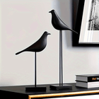 ¡CASI AGOTADO! Figura decorativa de pájaro estilo nórdico - Disponible en blanco o negro, en tamaño largo o corto
