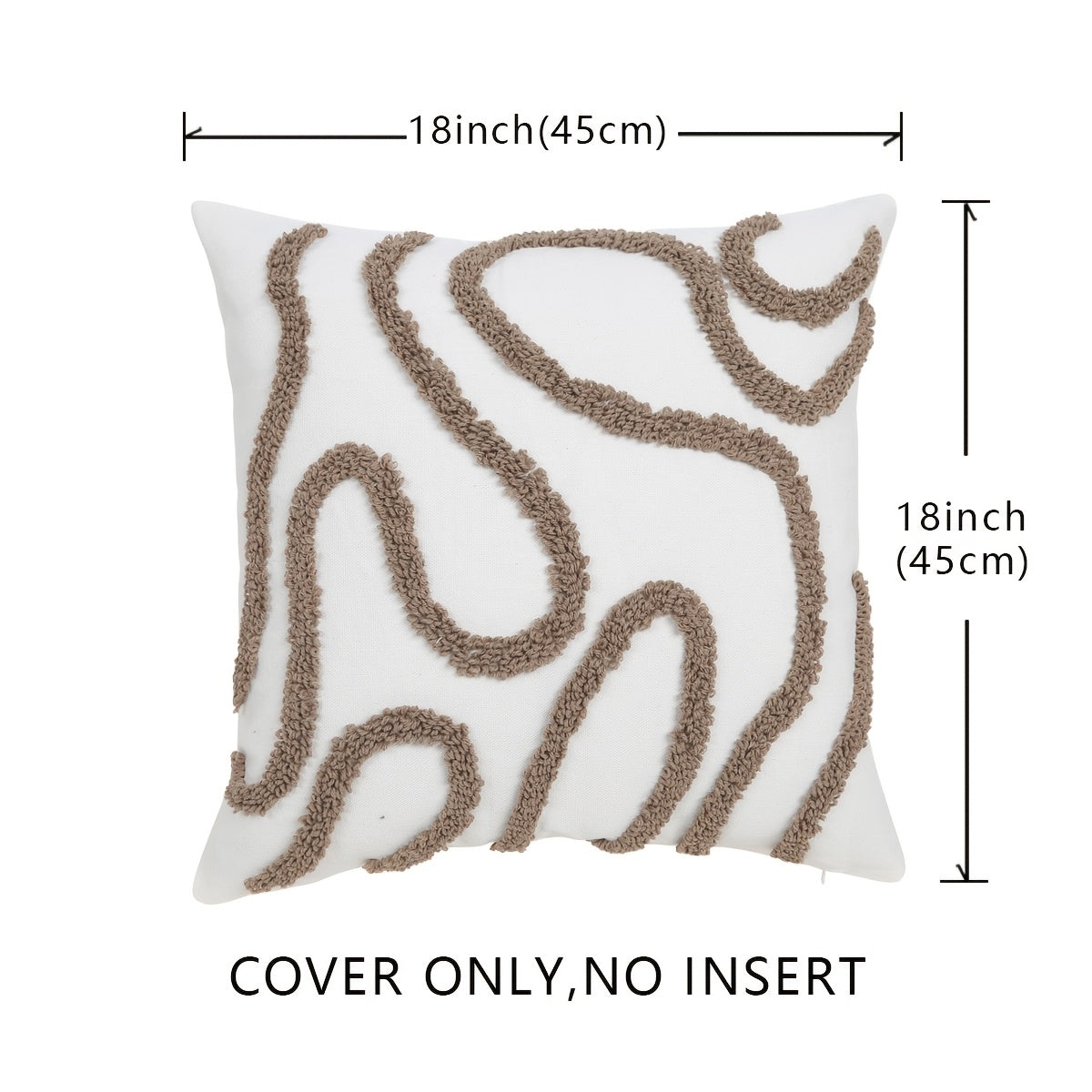 1 PIEZA - Funda de cojín con rayas geométricas estilo marroquí - 45x45cm - Disponible en 3 colores