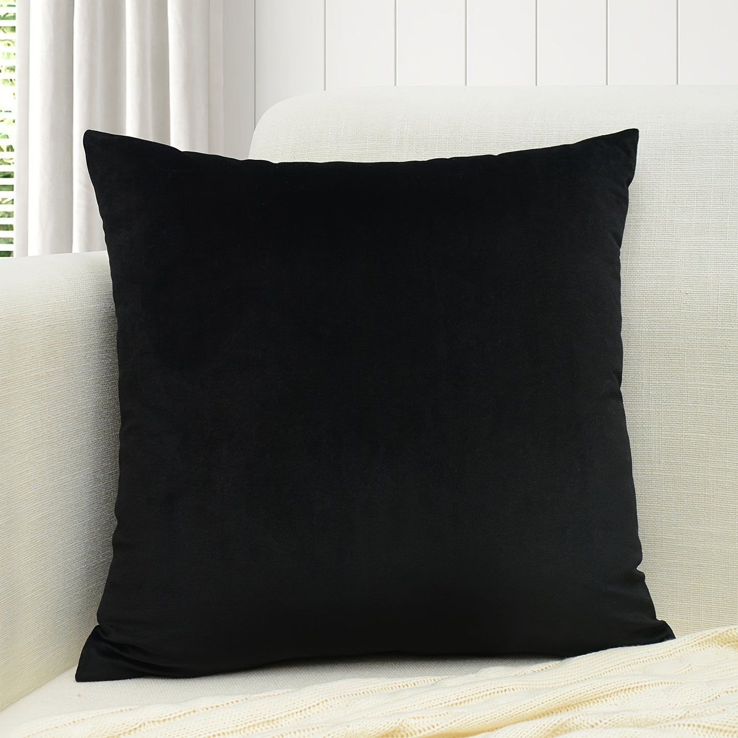 1 PIEZA - Funda para cojín con bordado de abeja - Diseño distintivo, chic y versátil - 100% poliéster, 45x45cm