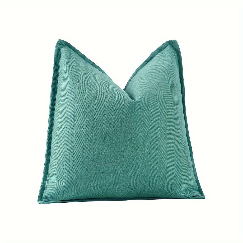 Fundas de Cojín Estilo Contemporáneo - Disponible en 5 medidas y 13 colores - Terciopelo con Patrón Espiga, Cierre con Cremallera