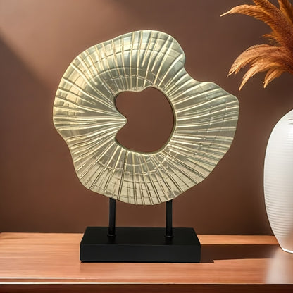Escultura decorativa en resina - Concha abstracta, arte moderno para interior - Disponible en 5 colores, diámetro 26cm