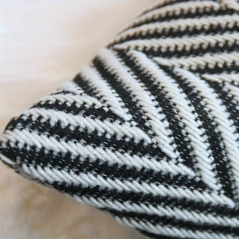 Conjunto de 2 fundas de cojín estilo vintage / American Farmhouse - Disponible en 3 dimensiones: 45x45cm, 30x50cm y 50x50cm - Diseño espiguilla en poliéster hipoalergénico