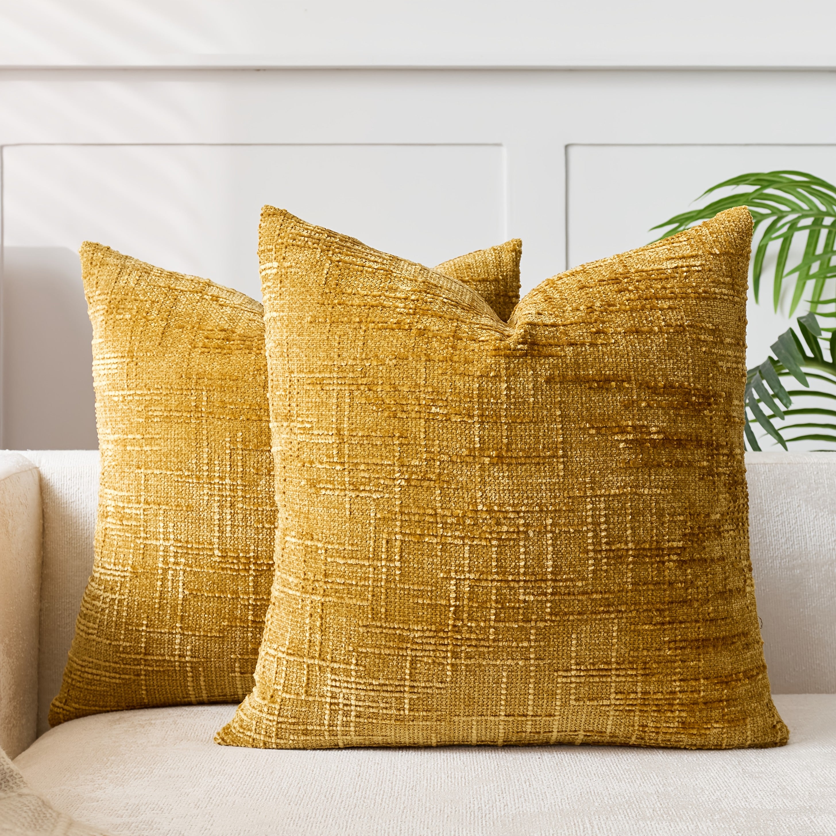 1 PIEZA - Funda de cojín estilo vintage con relieve bordado en patrón de bambú, disponible en 7 colores y 6 medidas. Poliéster 100% efecto lino, cierre invisible