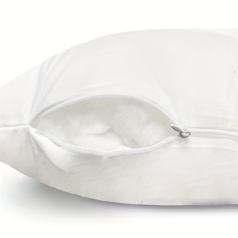 Relleno de cojín cuadrado disponible en tres tamaños ideal para sofás, dormitorio y otros - Suave y esponjoso, con cierre de cremallera - 100% Poliéster