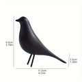 Escultura decorativa de ave moderna – Reproducción inspirada en las aves de los Eames, en resina ABS – Disponible en negro o marrón