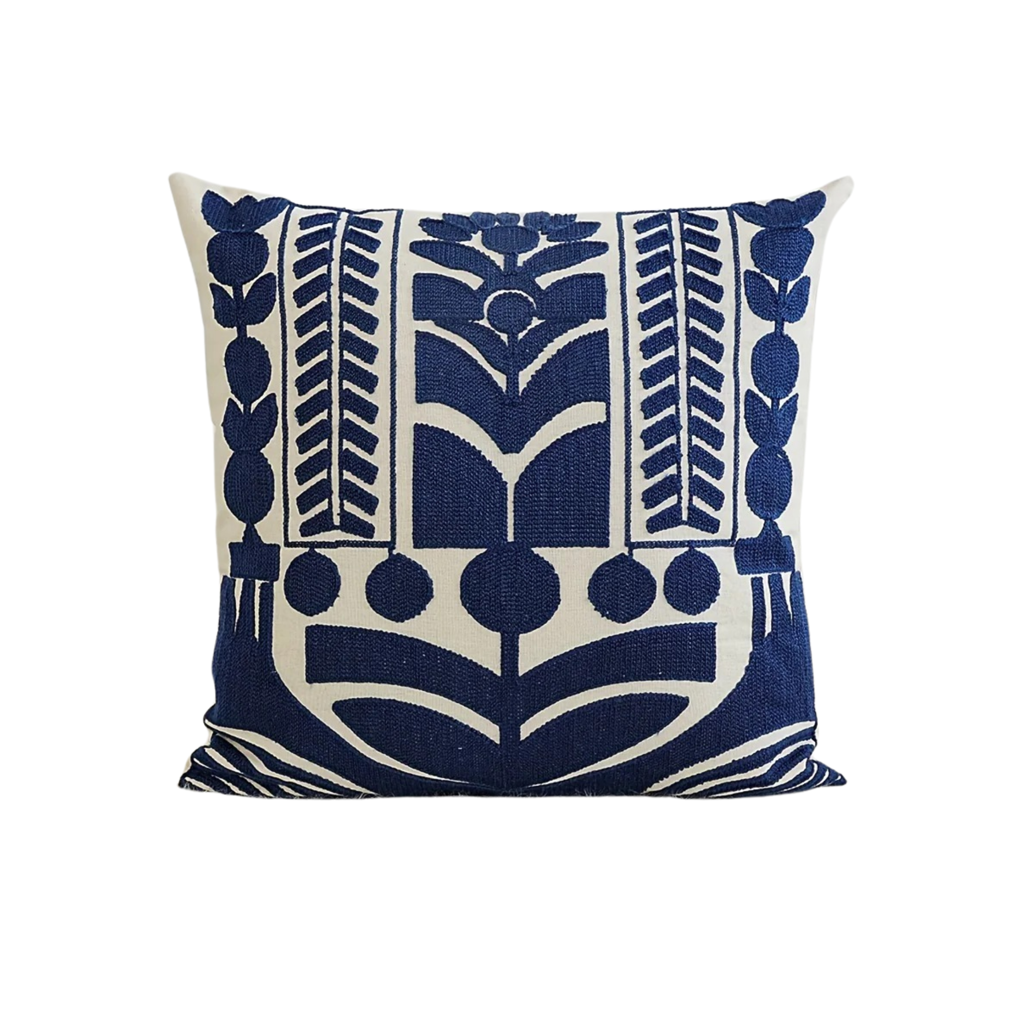 1 PIEZA - Funda para cojín con bordado exquisito estilo Bohemio americano disponible en 3 medidas - Tejido 100% poliéster