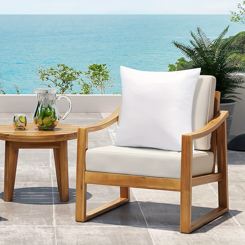 ¡CASI AGOTADO! 6 PIEZAS - Conjunto de 6 cojines rellenos impermeables para exterior e interior - Resistente al agua, aceite y suciedad - 100% Poliéster, suave y esponjoso, con cierre de cremallera disponible en tres tamaños