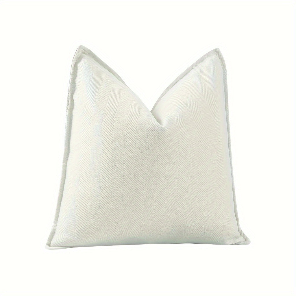 Fundas de Cojín Estilo Contemporáneo - Disponible en 5 medidas y 13 colores - Terciopelo con Patrón Espiga, Cierre con Cremallera