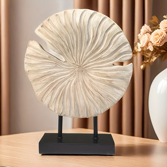 Escultura decorativa en resina - Caracol abstracto, arte moderno para interior - Disponible en 5 colores, diámetro 24,5cm