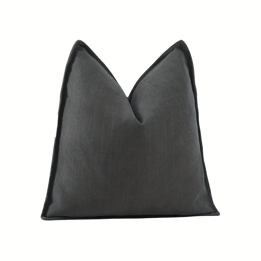 Fundas de Cojín Estilo Contemporáneo - Disponible en 5 medidas y 13 colores - Terciopelo con Patrón Espiga, Cierre con Cremallera