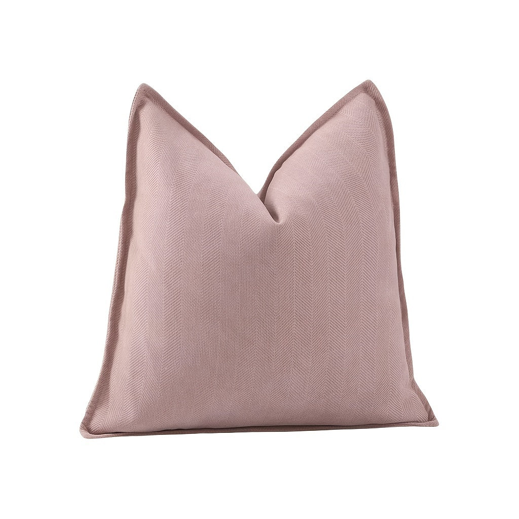 Fundas de Cojín Estilo Contemporáneo - Disponible en 5 medidas y 13 colores - Terciopelo con Patrón Espiga, Cierre con Cremallera