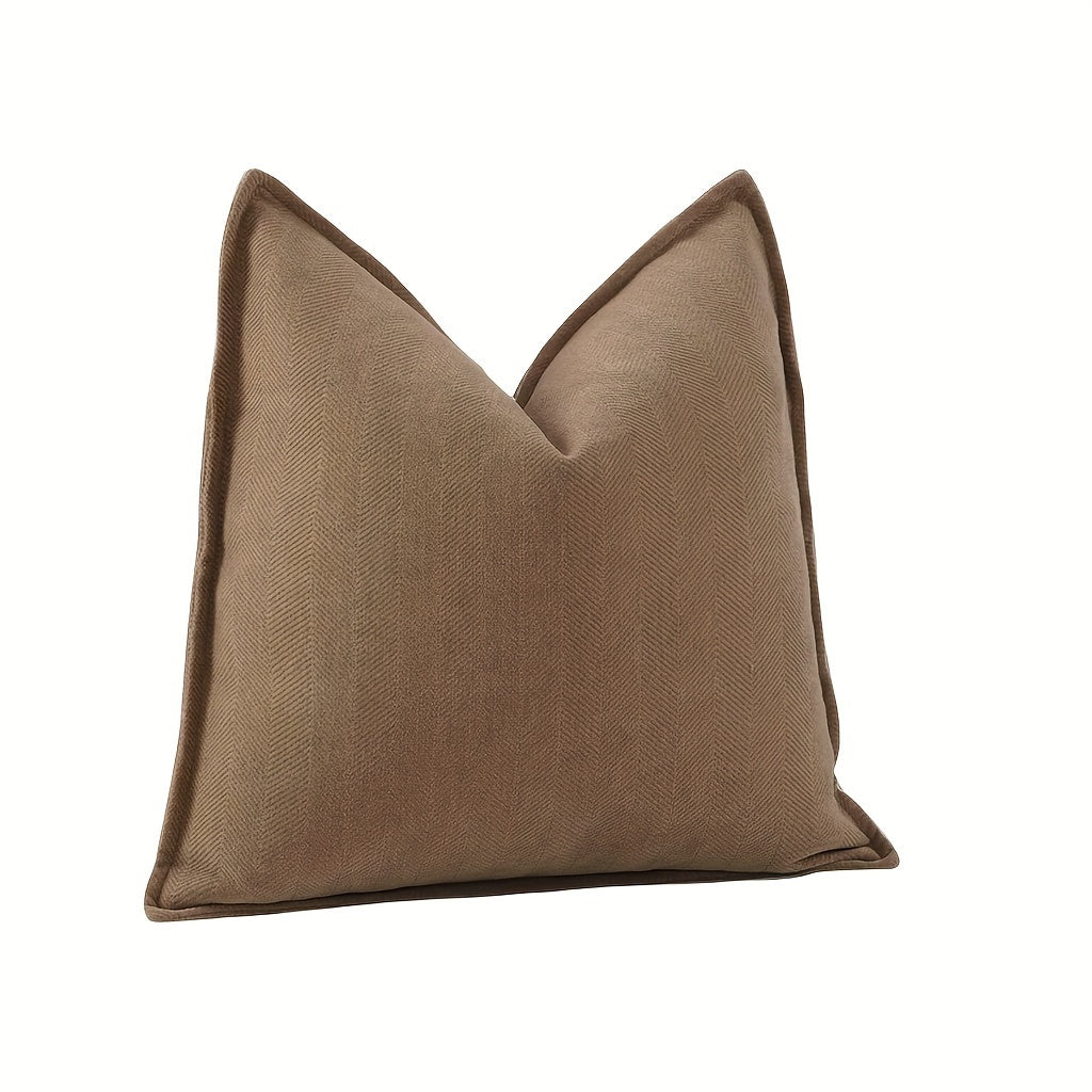 Fundas de Cojín Estilo Contemporáneo - Disponible en 5 medidas y 13 colores - Terciopelo con Patrón Espiga, Cierre con Cremallera