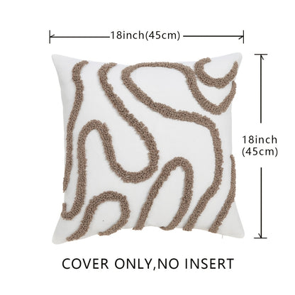 1 PIEZA - Funda de cojín con rayas geométricas estilo marroquí - 45x45cm - Disponible en 3 colores