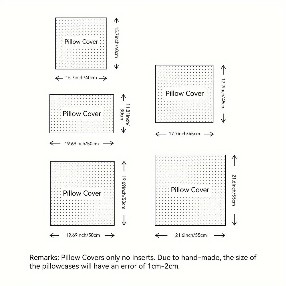 Fundas de Cojín Estilo Contemporáneo - Disponible en 5 medidas y 13 colores - Terciopelo con Patrón Espiga, Cierre con Cremallera