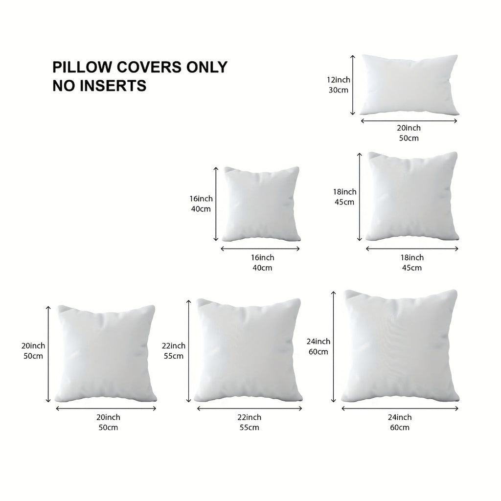 2 PIEZAS - Conjunto de 2 fundas de cojines estilo Contemporáneo disponible en 4 colores y 5 medidas - Terciopelo suave de estampado a rayas