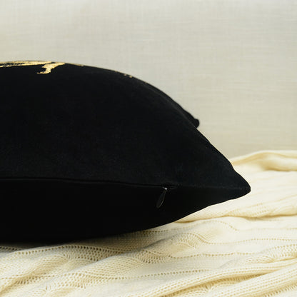 1 PIEZA - Funda para cojín con bordado de abeja - Diseño distintivo, chic y versátil - 100% poliéster, 45x45cm