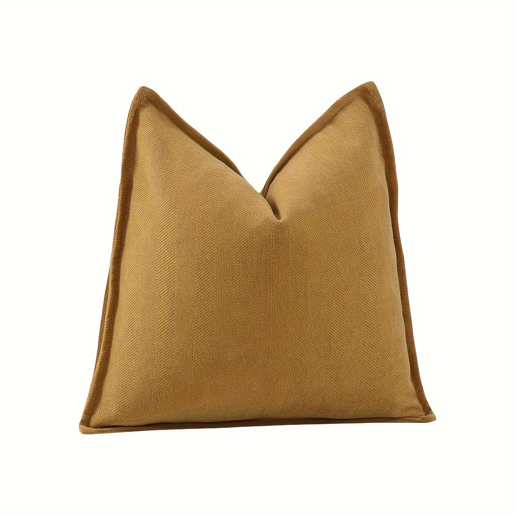 Fundas de Cojín Estilo Contemporáneo - Disponible en 5 medidas y 13 colores - Terciopelo con Patrón Espiga, Cierre con Cremallera