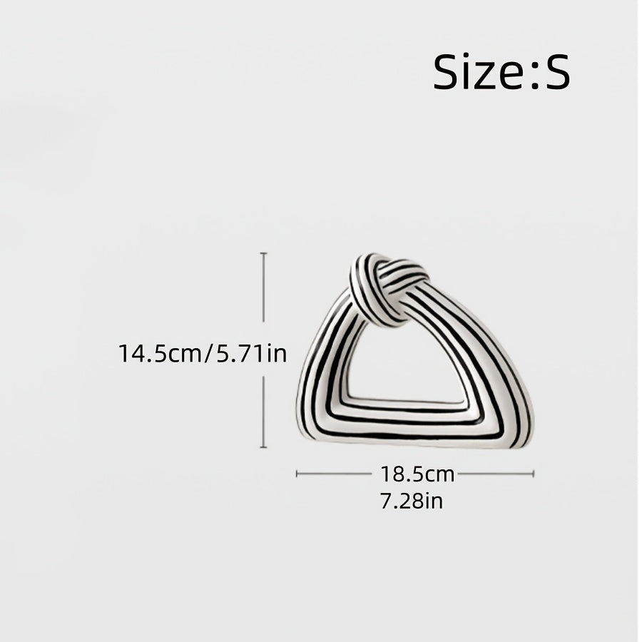 Jarrón decorativo de cerámica a rayas - Diseño de Nudo moderno y sofisticado disponible en dos variantes