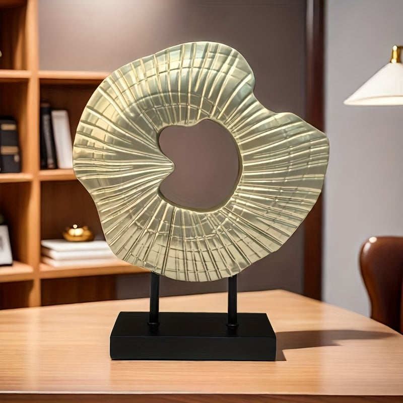Escultura decorativa en resina - Concha abstracta, arte moderno para interior - Disponible en 5 colores, diámetro 26cm