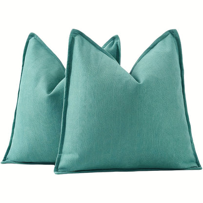 Fundas de Cojín Estilo Contemporáneo - Disponible en 5 medidas y 13 colores - Terciopelo con Patrón Espiga, Cierre con Cremallera