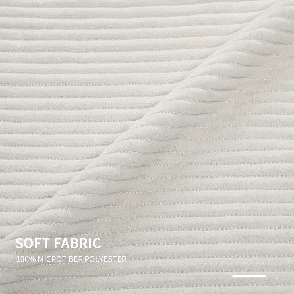 2 PIEZAS - Conjunto de 2 fundas de cojines estilo Contemporáneo disponible en 4 colores y 5 medidas - Terciopelo suave de estampado a rayas