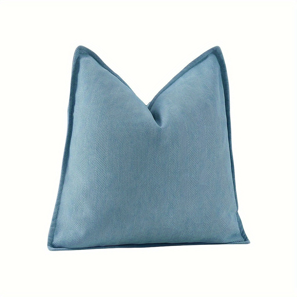 Fundas de Cojín Estilo Contemporáneo - Disponible en 5 medidas y 13 colores - Terciopelo con Patrón Espiga, Cierre con Cremallera